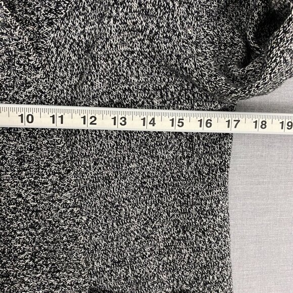 Roots Open Front Cardigan Sz Small Black and White Heather Heavy Knit - Picture 8 of 9